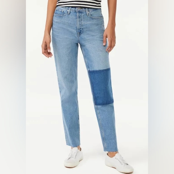 Free Assembly Women's Jeans High Rise Straight Jeans - Picture 2 of 4